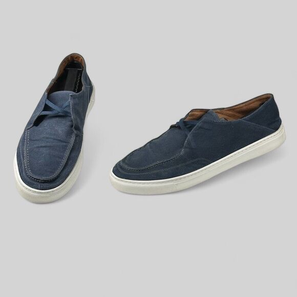 Peter Millar Other - Peter Millar Shoes Men’s Size 13 M Blue Breeze Canvas Slip On Casual Footwear